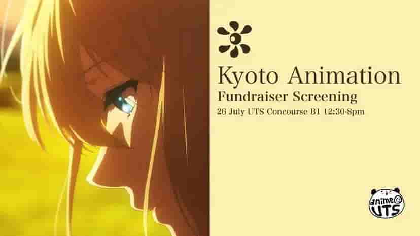 Anime UTS fundraising poster for Kyoto Animation